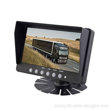 7-inch digital car monitor, supports 2CH for bus
